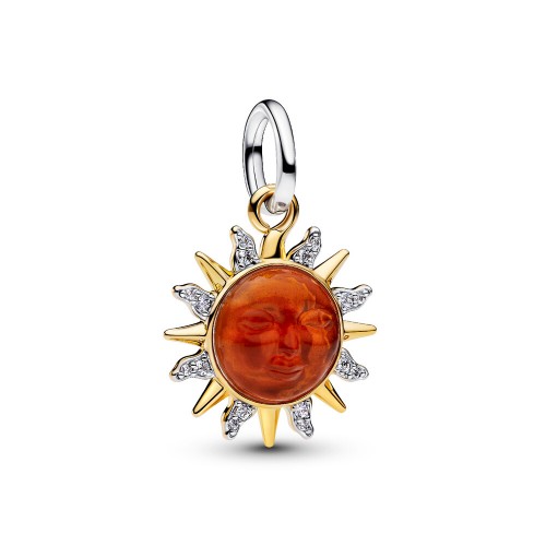 Pandora Swirling Sun Two-Tone Dangle Charm