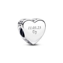 Pandora Engravable Heart Charm Pandora Engravable Heart Charm