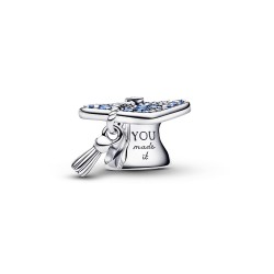 Pandora Sparkling Blue 2026 Graduation Cap Charm