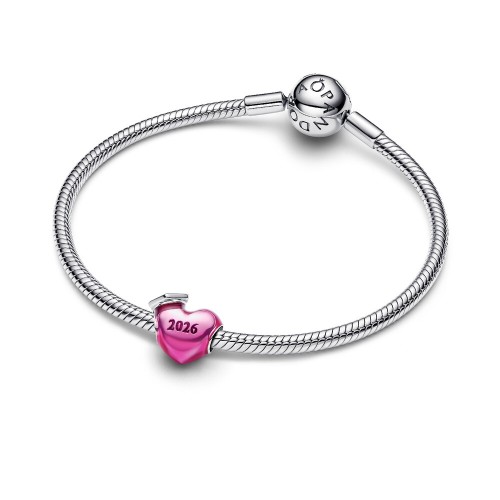 Pandora Graduation 2026 Pink Heart Charm