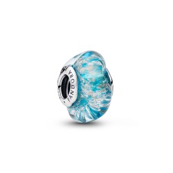 Pandora Turquoise Murano Glass & Glitter Charm Pandora Turquoise Murano Glass & Glitter Charm
