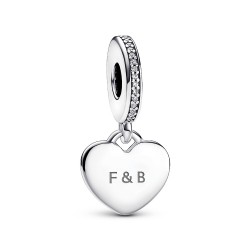 Pandora Engravable Heart Tag Dangle Charm Pandora Engravable Heart Tag Dangle Charm
