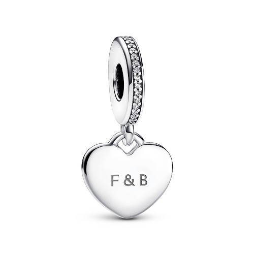 Pandora Engravable Heart Tag Dangle Charm Pandora Engravable Heart Tag Dangle Charm