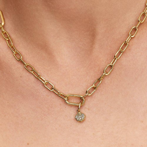 Pandora Sparkling Shell Mini Dangle Charm