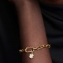 Pandora White Lucky Clover Dangle Charm Pandora White Lucky Clover Dangle Charm