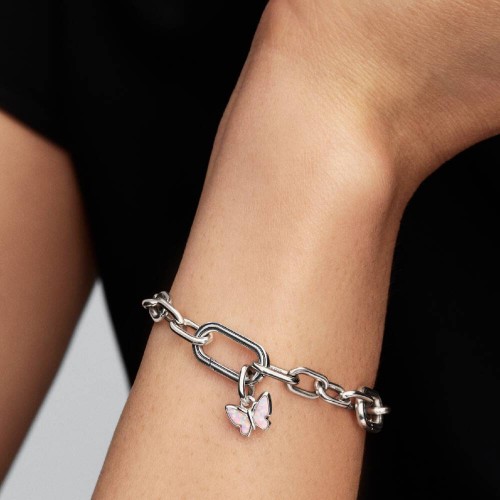 Pandora Pink Butterfly Mini Dangle Charm Pandora Pink Butterfly Mini Dangle Charm