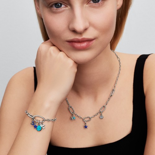Pandora Blue Anchor Mini Dangle Charm