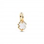 Pandora White Lucky Clover Dangle Charm Pandora White Lucky Clover Dangle Charm