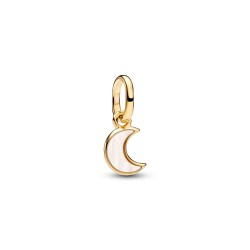 Pandora White Crescent Moon Mini Dangle Charm Pandora White Crescent Moon Mini Dangle Charm