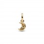 Pandora White Crescent Moon Mini Dangle Charm Pandora White Crescent Moon Mini Dangle Charm