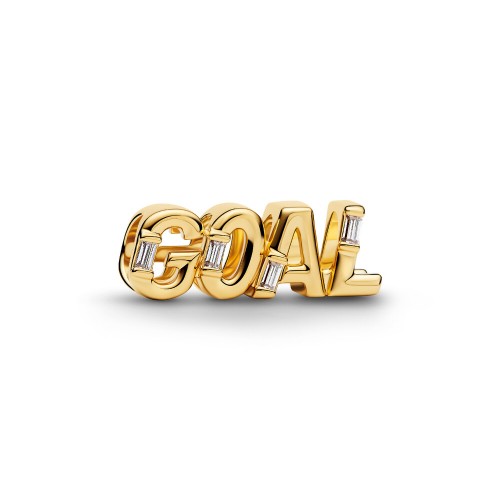 Pandora Goal Script Charm Pandora Goal Script Charm