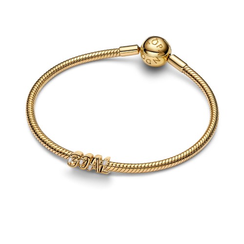 Pandora Goal Script Charm Pandora Goal Script Charm