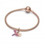 Pandora Pink Dragonfly Double Dangle Charm Pandora Pink Dragonfly Double Dangle Charm