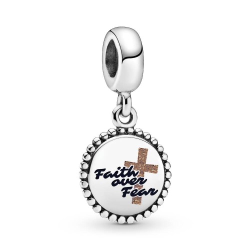 Pandora Faith over fear Dangle Charm