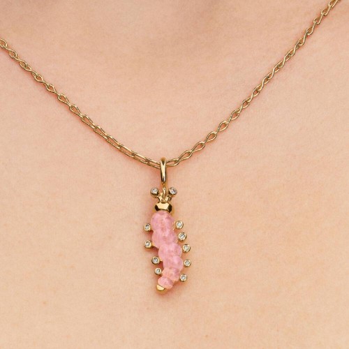 Pandora Pink Caterpillar Charm Pandora Pink Caterpillar Charm