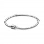 Pandora Moments Barrel Clasp Snake Chain Bracelet Pandora Moments Barrel Clasp Snake Chain Bracelet