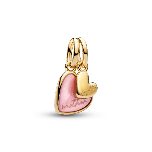 Pandora Pink Mother & Daughter Splittable Dangle Charm Pandora Pink Mother & Daughter Splittable Dangle Charm