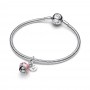 Pandora Two-Tone Blooming Flower Dangle Charm