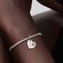 Pandora November Engravable Honey Stone Heart Dangle Charm Pandora November Engravable Honey Stone Heart Dangle Charm