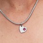 Pandora July Engravable Heart True Red Stone Dangle Charm Pandora July Engravable Heart True Red Stone Dangle Charm