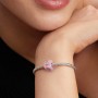 Pandora Pink Murano Glass Love Cube Charm Pandora Pink Murano Glass Love Cube Charm
