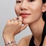 Pandora Pink Murano Glass Love Cube Charm Pandora Pink Murano Glass Love Cube Charm