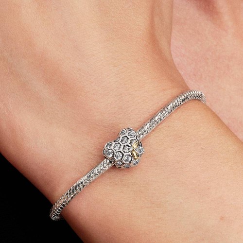 Pandora Bridgerton Honeycomb & Bee Heart Charm