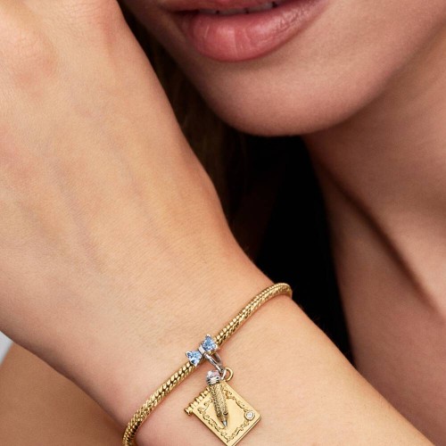 Pandora Bridgerton Dance Card & Pencil Dangle Charm