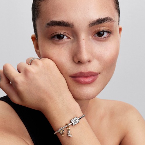 Pandora Disney Princess Tiana Water Lily Lab-grown Diamond Charm Pandora Disney Princess Tiana Water Lily Lab-grown Diamond Charm