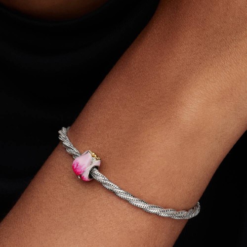 Pandora Pink Tulip Charm Pandora Pink Tulip Charm