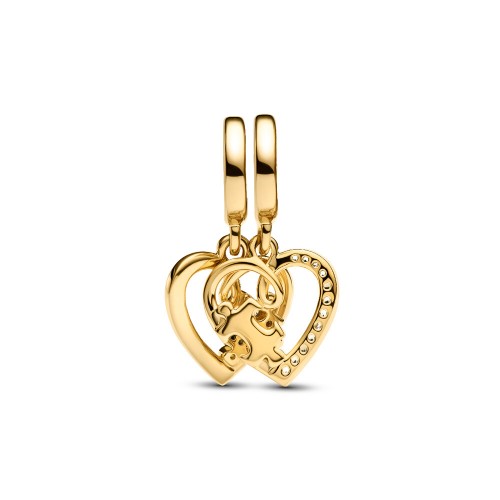 Pandora Splittable Puzzle Piece Hearts Dangle Charm Pandora Splittable Puzzle Piece Hearts Dangle Charm