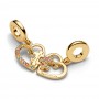 Pandora Splittable Puzzle Piece Hearts Dangle Charm Pandora Splittable Puzzle Piece Hearts Dangle Charm