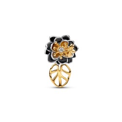 Pandora Disney Princess Tiana Water Lily Lab-grown Diamond Charm Pandora Disney Princess Tiana Water Lily Lab-grown Diamond Charm