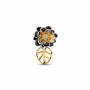 Pandora Disney Princess Tiana Water Lily Lab-grown Diamond Charm Pandora Disney Princess Tiana Water Lily Lab-grown Diamond Charm