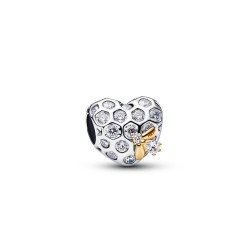 Pandora Bridgerton Honeycomb & Bee Heart Charm