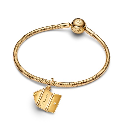 Pandora Engravable & Openable Envelope Dangle Charm Pandora Engravable & Openable Envelope Dangle Charm