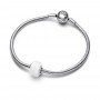 Pandora White Mini Murano Glass Charm Pandora White Mini Murano Glass Charm