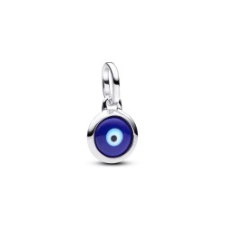 Pandora Engravable Evil Eye Murano Glass Mini Dangle Charm Pandora Engravable Evil Eye Murano Glass Mini Dangle Charm
