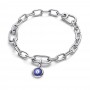 Pandora Engravable Evil Eye Murano Glass Mini Dangle Charm Pandora Engravable Evil Eye Murano Glass Mini Dangle Charm