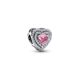 Pandora Sparkling Leveled Hearts Charm Pandora Sparkling Leveled Hearts Charm