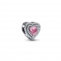 Pandora Sparkling Leveled Hearts Charm Pandora Sparkling Leveled Hearts Charm