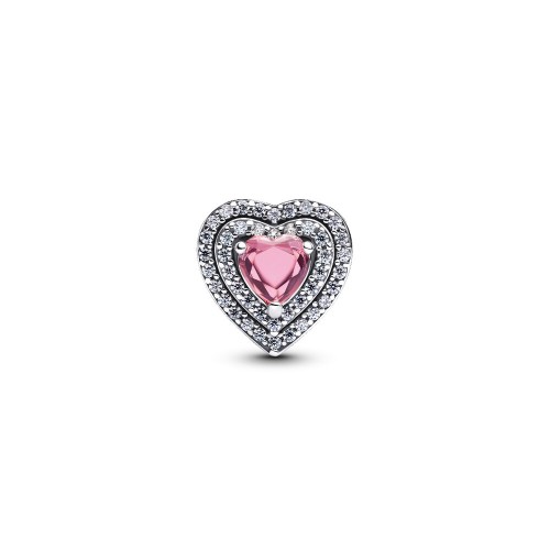 Pandora Sparkling Leveled Hearts Charm Pandora Sparkling Leveled Hearts Charm