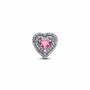 Pandora Sparkling Leveled Hearts Charm Pandora Sparkling Leveled Hearts Charm