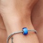Pandora Blue Mini Murano Glass Charm Pandora Blue Mini Murano Glass Charm