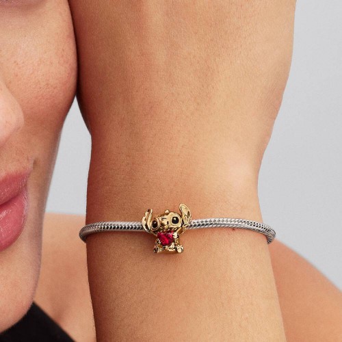 Pandora Disney Stitch Heart Charm Pandora Disney Stitch Heart Charm