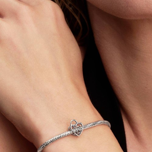 Pandora Openwork Heart Padlock Charm Pandora Openwork Heart Padlock Charm