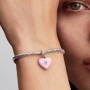 Pandora Pink Ceramic Heart Padlock Dangle Charm Pandora Pink Ceramic Heart Padlock Dangle Charm
