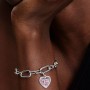 Pandora Radiating Pink Heart Medallion Charm Pandora Radiating Pink Heart Medallion Charm