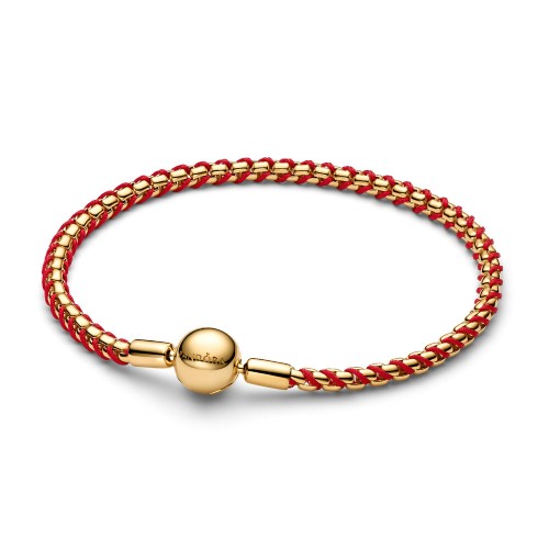Pandora Red Cord Snake Chain Bracelet Pandora Red Cord Snake Chain Bracelet