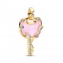 Pandora Opalescent Pink Love Key Large Dangle Charm Pandora Opalescent Pink Love Key Large Dangle Charm